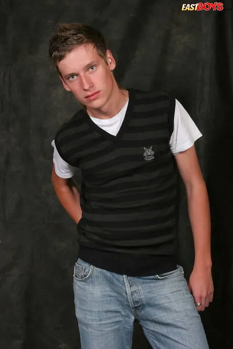 Beautiful boy Byron shows a perfect body
