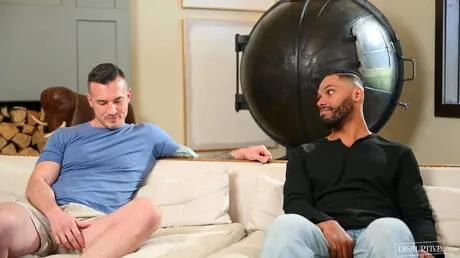 Hot american boys strong bull Derek Kage and bull Tony Genius have a good