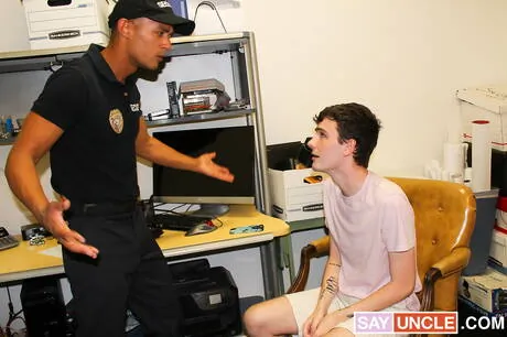 Hot american dudes hunk Aj Sloan and beautiful boy Myott Hunter fuck after dick