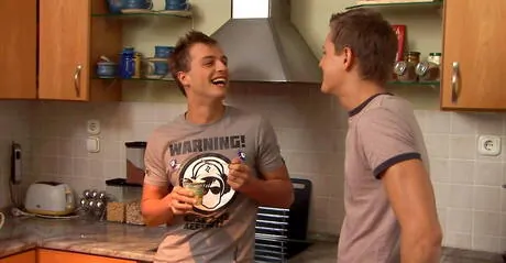 Hungarian husky guy Florian Nemec and czech pretty boy Harris Hilton in hot anal