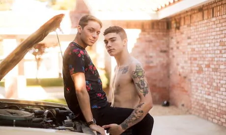 Two american dudes pretty boy Jacob Hansen and pretty boy Ashtin Bates in hard