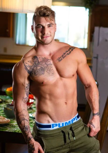 Canadian hunky guy William Seed and american tough guy Steve Rickz in hot anal
