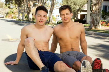 Superstud Jayden and stud Ollie have a hot couple scene in bath