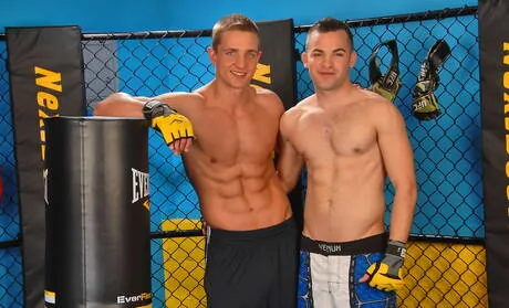 Sexy americans, tough guy Marcus Mojo and hunk Brad Foxx have a hot sex