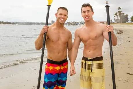 Hunk Elliot and stud Rusty fuck after blowjob after beach