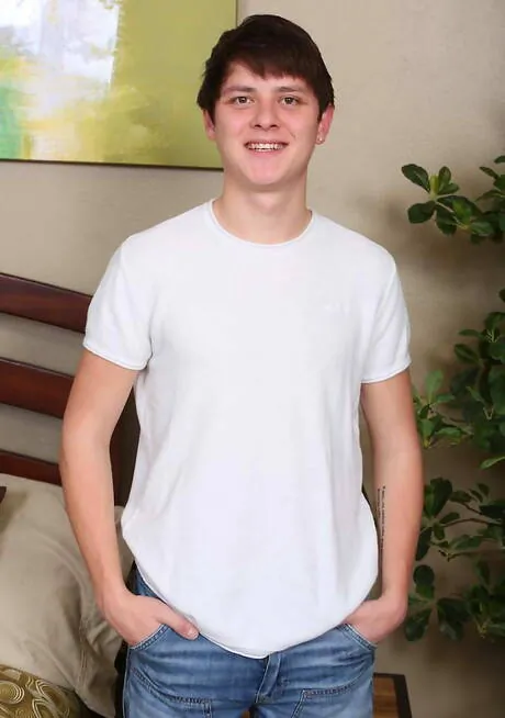 Pretty boy Lucas Porter teasing his dick